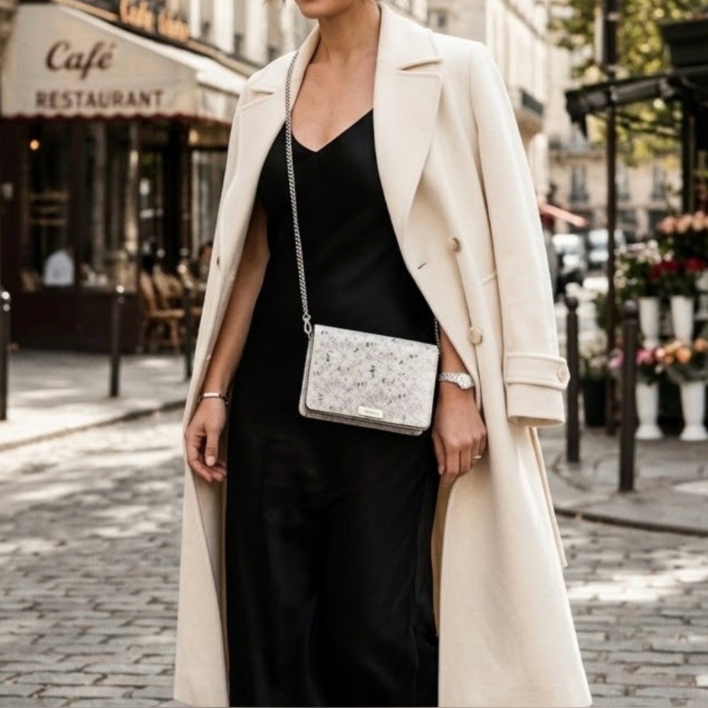 Michael Kors White Floral Crossbody Bag